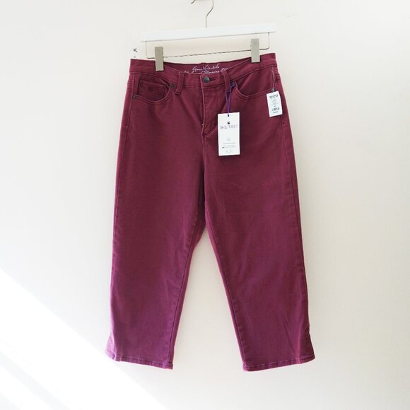Gloria Vanderbilt Women's Amanda Capri Jeans Mauve Pink W28-29 NWT! - Picture 5 of 14